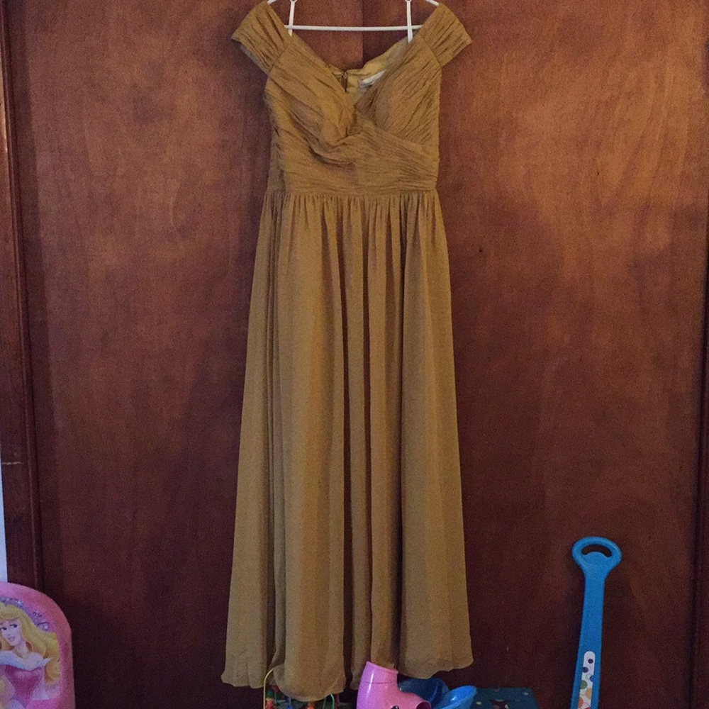 Beautiful Mustard Bridesmaid dress